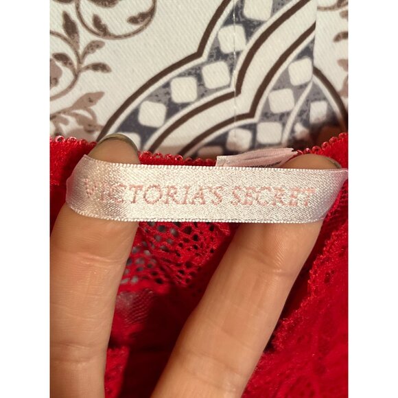 Red Lace Floral Bustier Camisole Top Lingerie - Picture 6 of 8